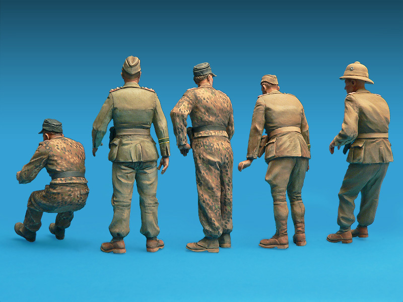1:35 Fig. Dt. Panzerwagen-Besatzung