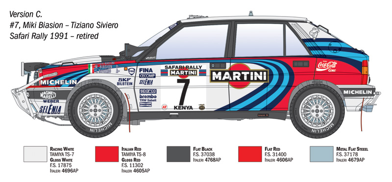 1:12 Lancia Delta Integrale 1, HF Safari