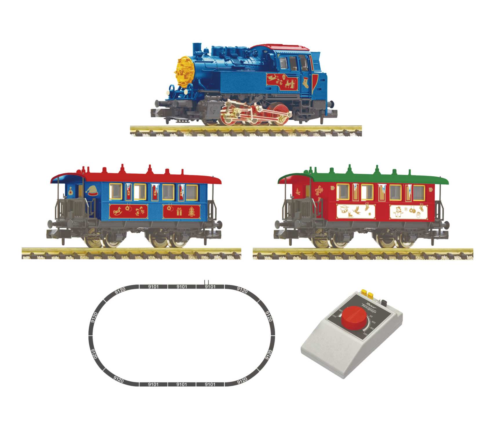 Analog Startset Weihnachtszug Dampflok 