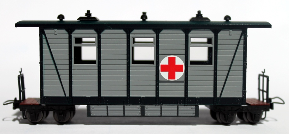 H0e-Feldbahnpersonenwagen, grün