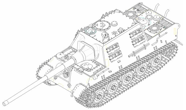 1/72 Jagdtiger mit 128mm pak 44L-61