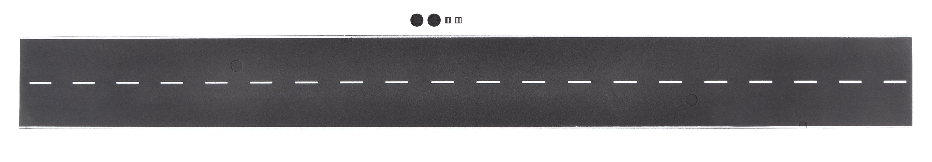 H0-Straßenplatte Asphalt mit Nut