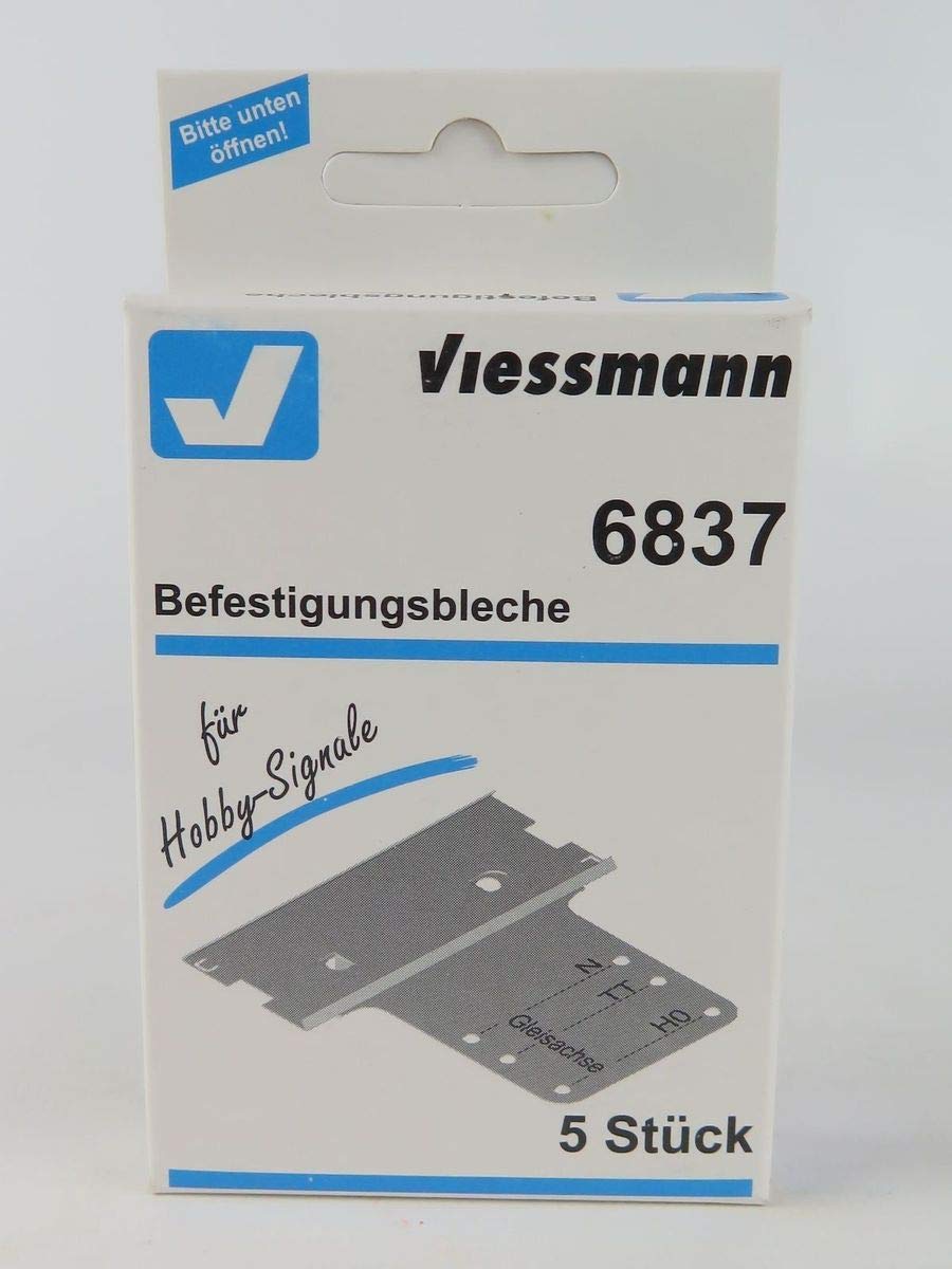5 Befesigungsbleche für Hobby-Signale