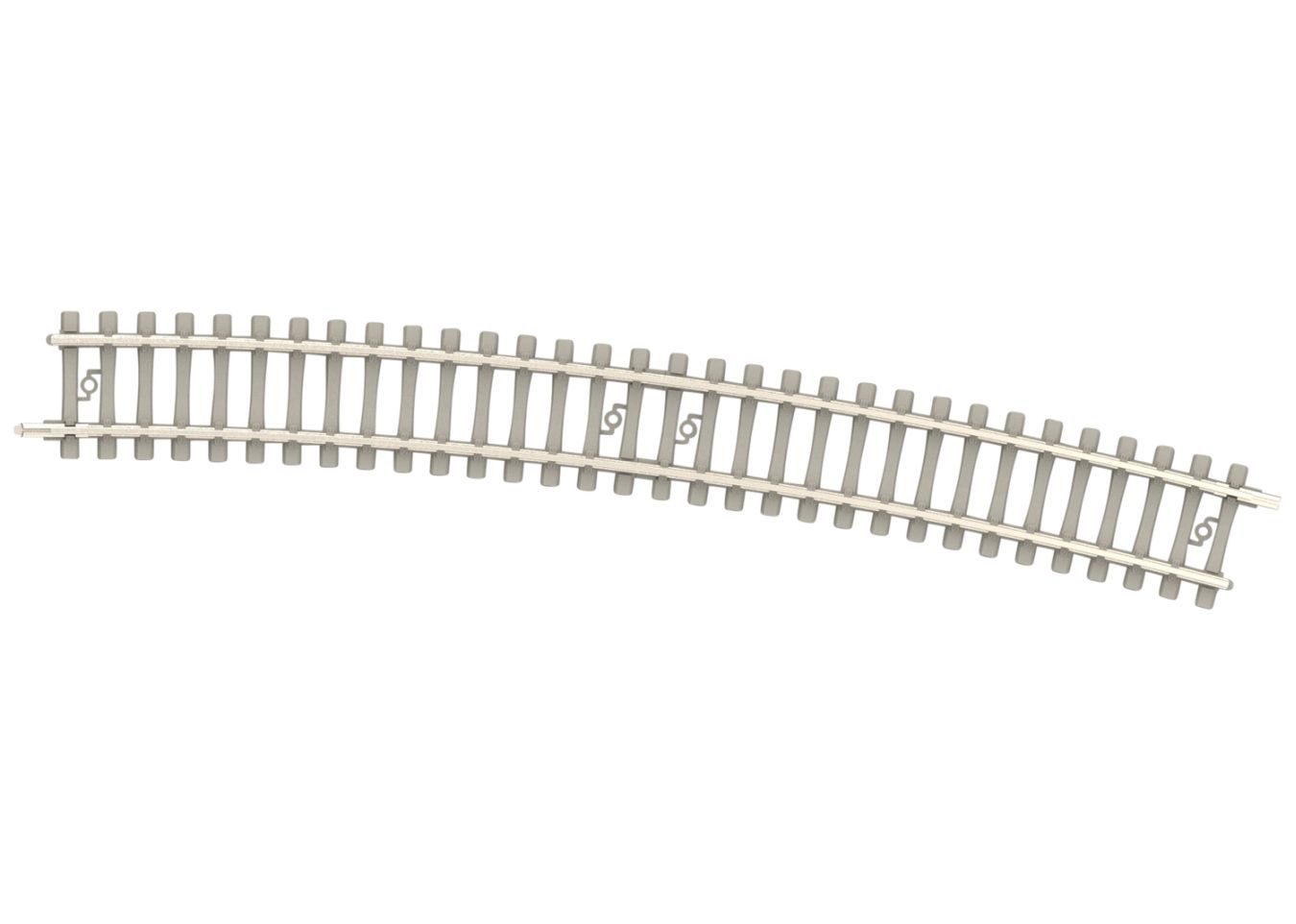 Gebogens Betongleis R5, 492,6mm, 15°