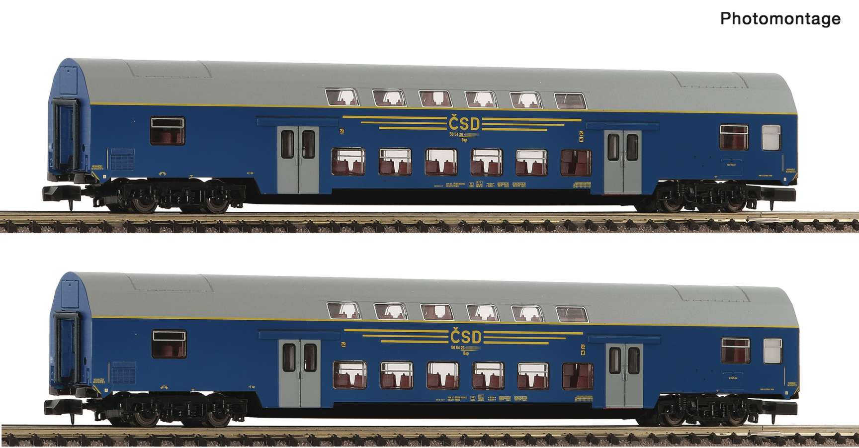 2er Set Doppelstockwagen Wagen CSD, Ep.IV