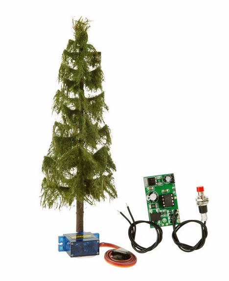 H0/TT-micro-motion Fallender Baum,Tanne
