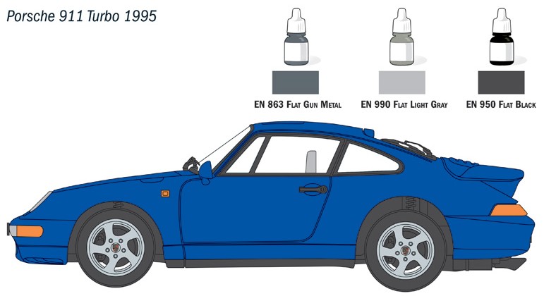 1:24 Porsche 911 Turbo Modell-Set