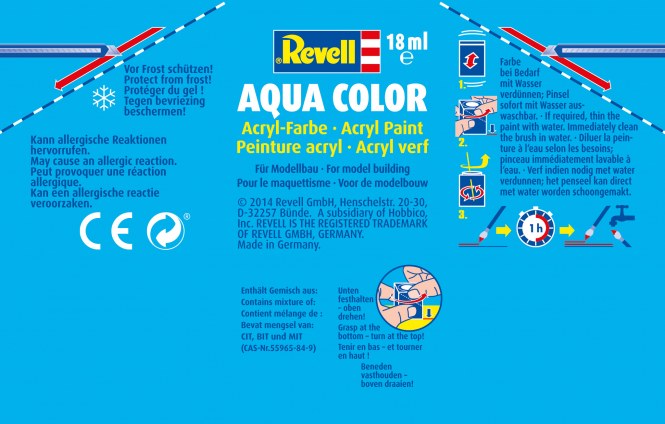 Aqua Color Anthrazit, matt, 18ml