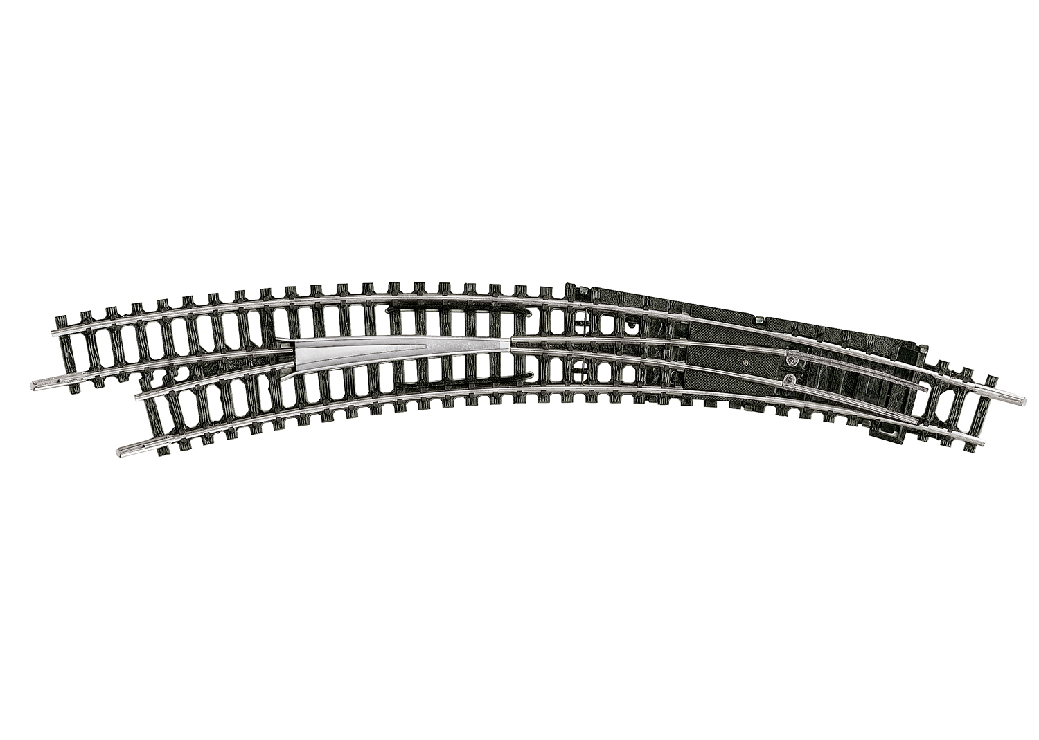 Bogenweiche R3/R4 links, polarisiert