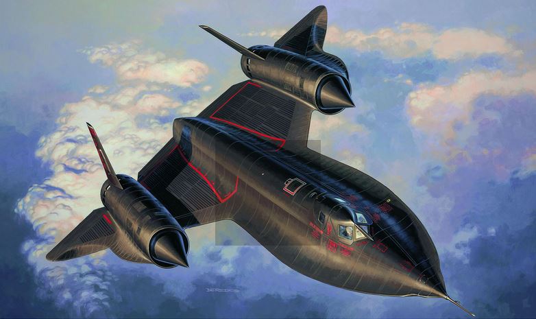1:110-Lockheed SR71 Blackbird easy-click