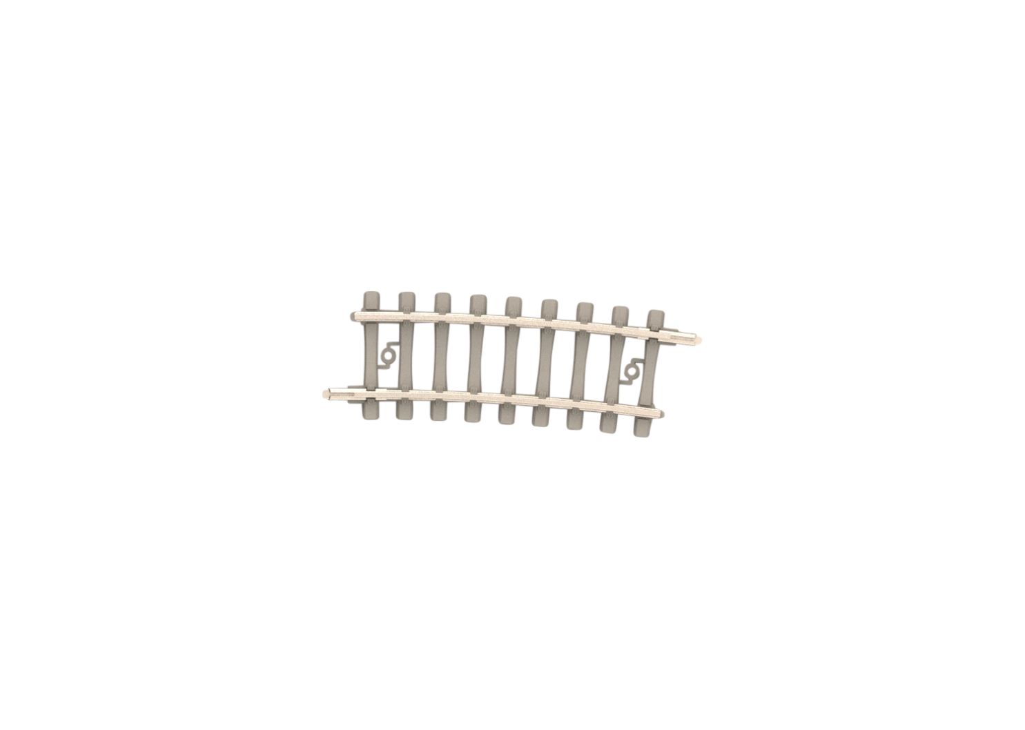 Gebogens Betongleis, R2b, 295,4mm, 7,5°