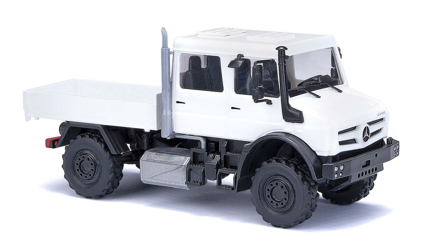 Unimog U 5023 Doppelkabine, weiß