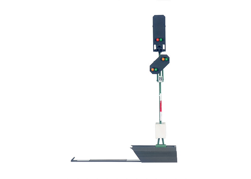 H0-Lichthauptsignal mit Lichtvorsignal