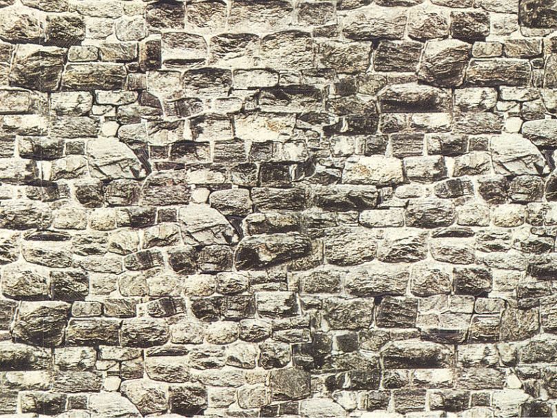 H0/TT-Mauerplatte Granit, extra lang