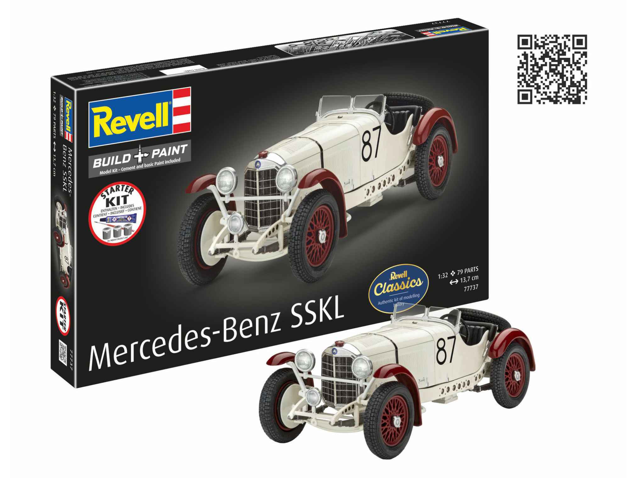 1:32-Starter Kit Mercedes-Benz SSK