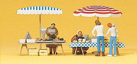 Marktstände. Fertigmodell