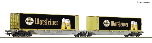 Doppeltragwagen + Warsteiner Container