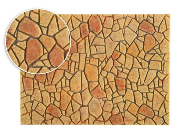 H0-Polygonalplatte, mediterran,28x16,3cm
