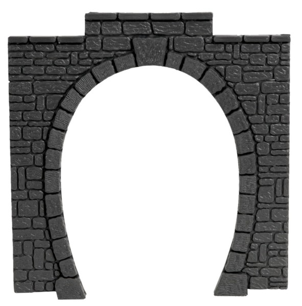 H0-Tunnel-Portal, 1-gleisig, 11x11cm