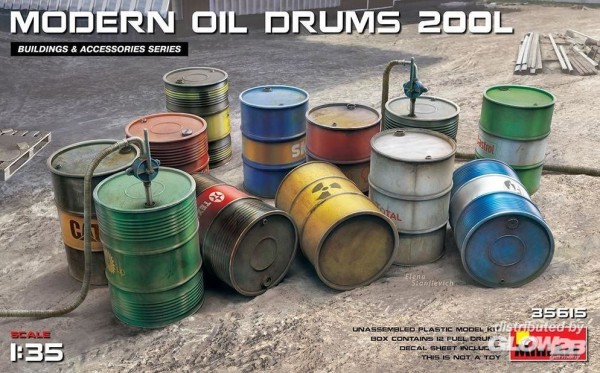 1:35-Modern Oil Drums (200l)