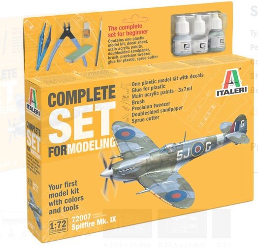 1:72 Modell-Set Spitfire MK.IX