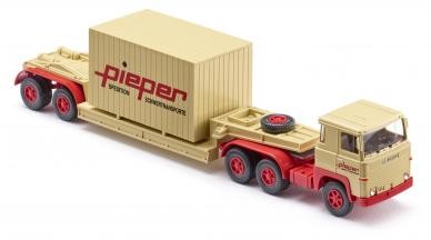 Tiefladesattelzug (Scania 111), Pieper