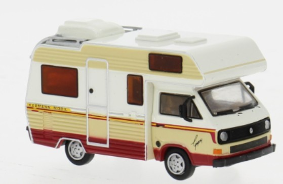 VW T3 Camper, weiss/hellbeige, 1983