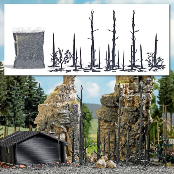 H0-Abgebrannter Wald, Bausatz