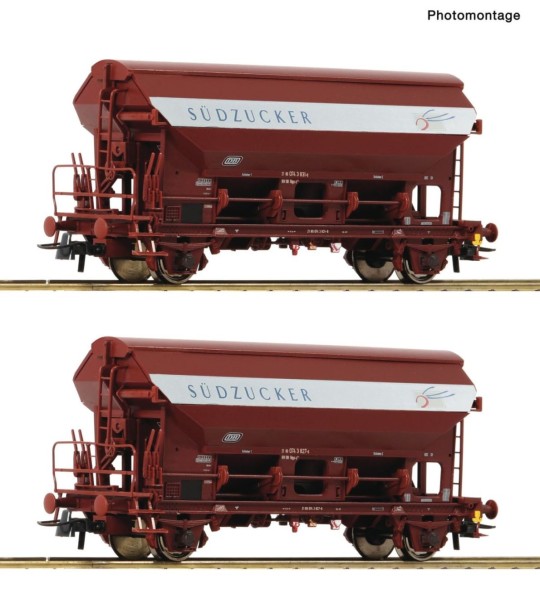 2-tlg. Set: Schwenkdachwagen, DB, Ep.IV