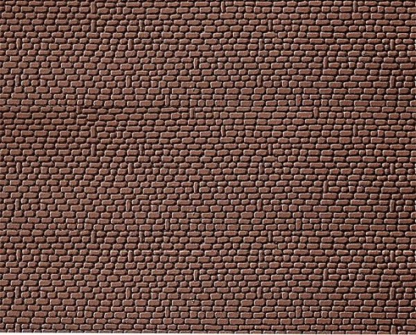H0-Dekorplatte, Sandstein, rot, 2 Stück