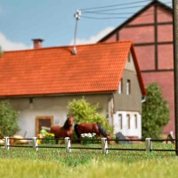 Zaun mit Betonpfählen Zaun mit Betonpfählen