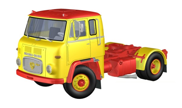Scania LB 7635, gelb-rot