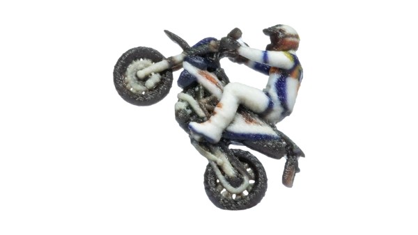 Motocross-Motorrad Wheelie