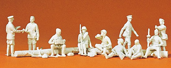 Rastende russische Infanterie