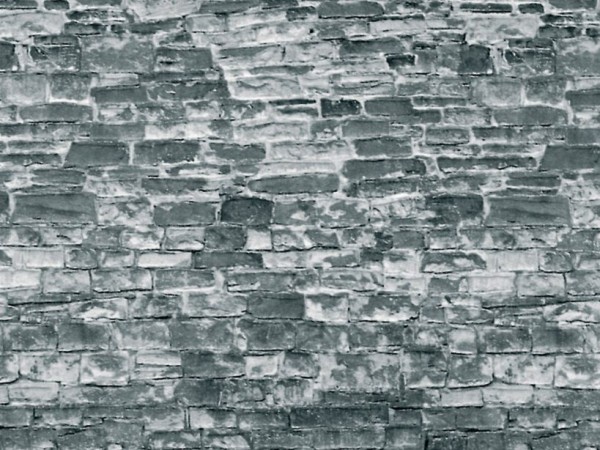 H0-Mauerplatte Naturstein grau