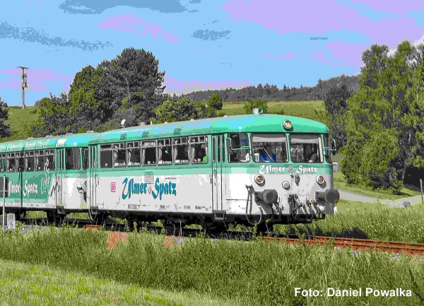 D-Triebwagen BR 798 + Steuerwagen Ulmer Spaz