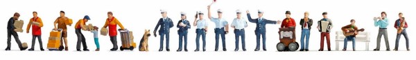 H0-XL-Set In der Stadt, 19 Figuren