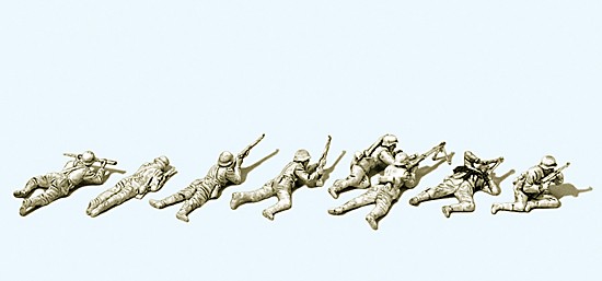 Infanterie liegend, im Gefecht