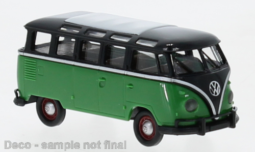 VW T1b Samba, schwarz/grün, 1960