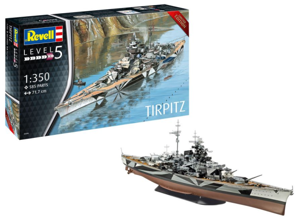 1:350-German Battleship WWII, TIRPITZ