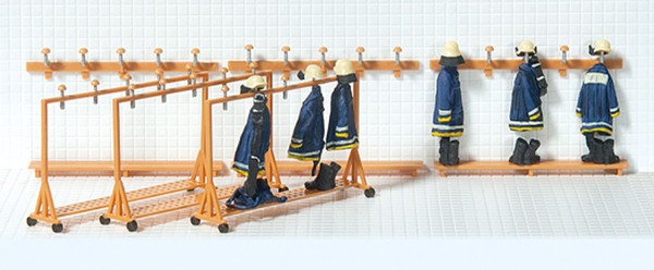 Feuerwehrgarderobe, 3 mobile Modelle