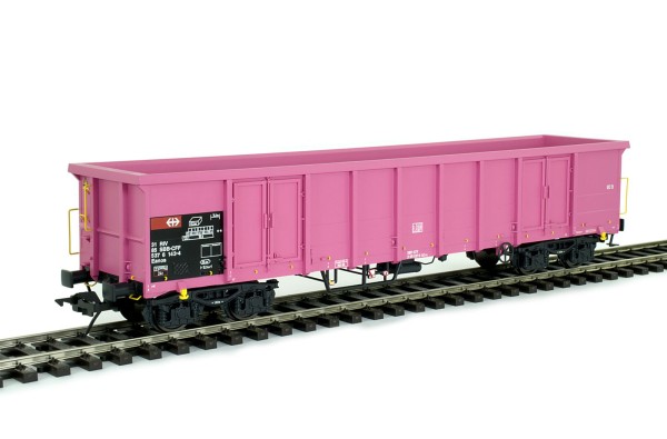 0-Hochbordwagen Eanos, SBB, pink