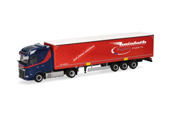 DAF XG Gardinenplanen-Sattelzug Heinloth
