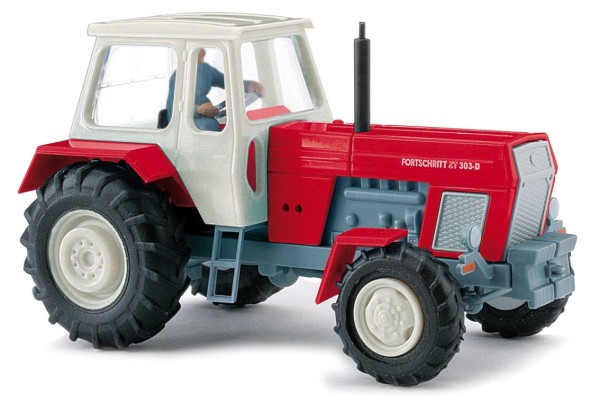Traktor Fortschritt mit Bäuerin, rot