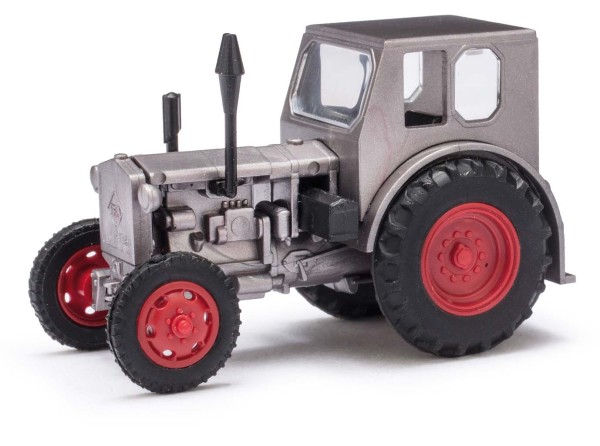H0-Traktor Pionier,Grau mit roten Felgen