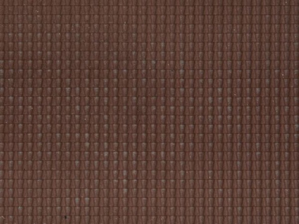 H0-Dachpfanne dunkelrot, 28 x 10 cm