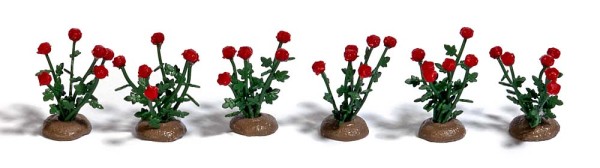 H0-36 Rosen, fertig montiert