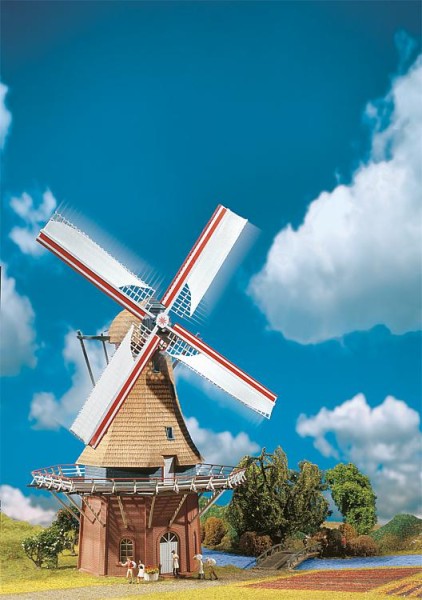 H0-Windmühle mit Motor