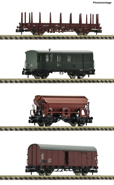 4-tlg. Set: Güterzug, DB, Ep.IV