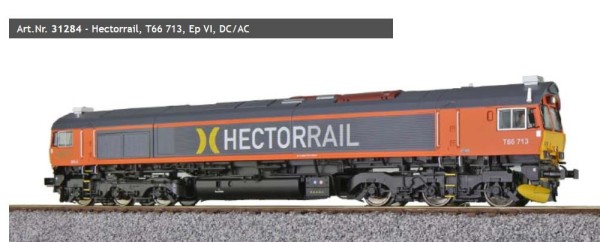 H0-Diesellok, C66 Hectorrail, DC/AC